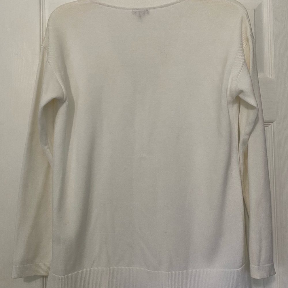 Talbots Ivory Button-Up Cardigan - Picture 7 of 7